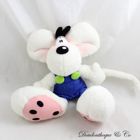 Peluche souris DIDDL Depesche salopette bleue Super Soft 27 cm Peluche souris DIDDL Depesche salopette bleue Super Soft 27 cm