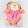 Gino MOULIN ROTY rosa lila Glocke Clown Plüschtier 27 cm