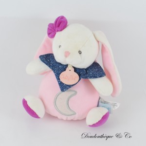 Musical Rabbit Plüsch BABY NAT' Pink Moon Spieluhr Les Lumi BN0538 18 cm