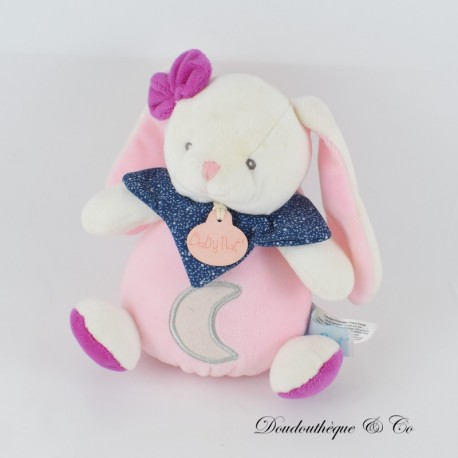 Musical Rabbit Plüsch BABY NAT' Pink Moon Spieluhr Les Lumi BN0538 18 cm Musical Rabbit Plüsch BABY NAT' Pink Moon Spieluhr Les Lumi BN0538 18 cm
