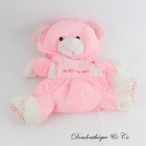 UNBRANDED BÄR PLÜSCH "DU BIST EIN ENGEL" Du bist ein rosa Vintage Engel 30 cm