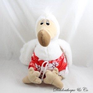 Dodo Vogel Plüschtier WALLY PLÜSCHTIERE Mauritius rote Blumenshorts blauer Schwanz 35 cm