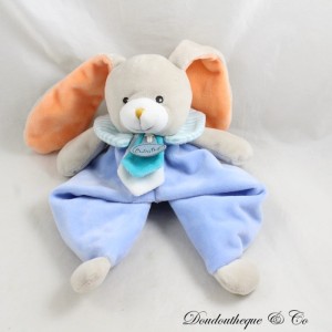 Kaninchen Flache Decke BABY NAT' Beere und Pom Blaugrau BN0252 27 cm