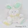 FISHER PRICE Puffalump Bunny Plüsch Weiß Fallschirm Canvas Glocke 25 cm