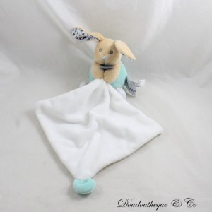 Hase Einstecktuch Kuscheltier BABY NAT' Poupi marineblau beige Blumen BN0607 30 cm