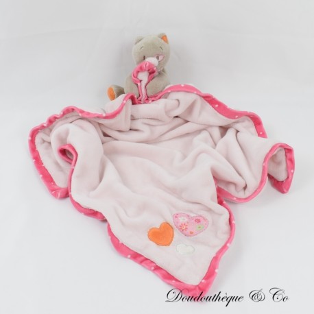 Decke Katzendecke Iris NOUKIE'S Iris und Babette meine erste Decke rosa weiß 50 cm