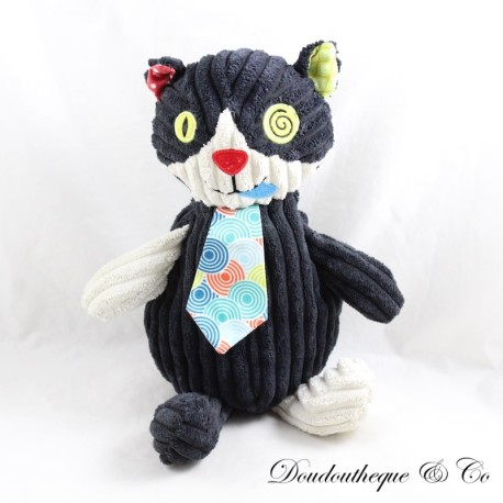 Charlos Katzenplüschtier LES DEGLINGOS schwarz beige Charlos Katzenplüschtier LES DEGLINGOS schwarz beige