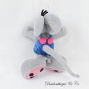 Peluche souris DIDDL Depesche salopette souris grise 30 cm