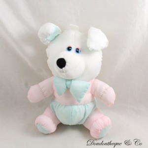Vintage BIKIN Puffalump weiß rosa grün Fallschirmtuch 20 cm