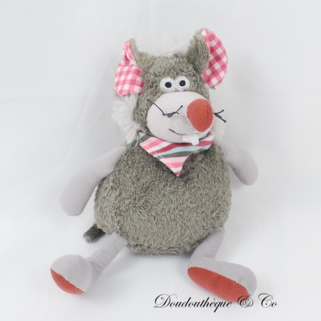 FLAMIGO Molly Grau Rot Nase Maus Plüsch 26 cm FLAMIGO Molly Grau Rot Nase Maus Plüsch 26 cm