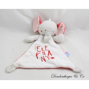 Kuscheltier Elefant CANDY CANE Rot Grau Dreieck Diamant 25 cm
