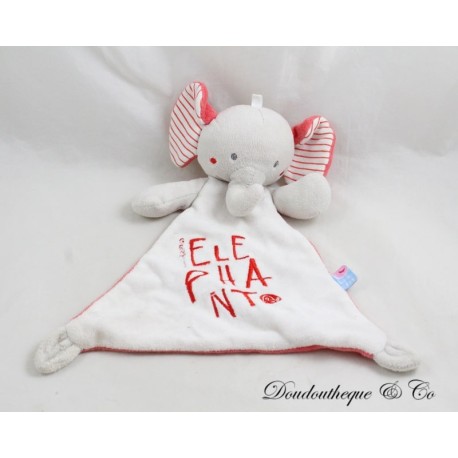 Kuscheltier Elefant CANDY CANE Rot Grau Dreieck Diamant 25 cm Kuscheltier Elefant CANDY CANE Rot Grau Dreieck Diamant 25 cm