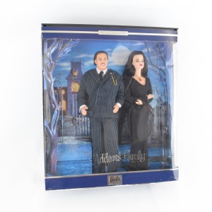 Paar Morticia und Gomez Modepuppe Barbie MATTEL Die Addams Familie Vintage 2000 Ref 27276