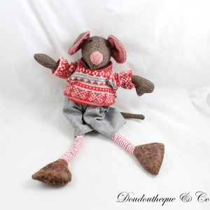 SIA Braun Rot Pullover Maus Plüsch