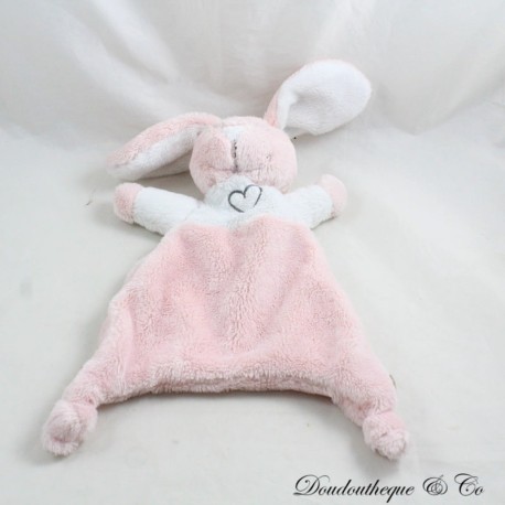 Flaches Kaninchen Kuscheltier THE CHAISE LONGUE rosa weiß Dreieck Herz 30 cm Flaches Kaninchen Kuscheltier THE CHAISE LONGUE rosa weiß Dreieck Herz 30 cm