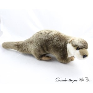 Otter Plüschtier NATURE PLANET Zooparc de Beauval braun 47 cm