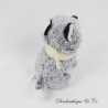 Husky CMP grau und weiß melierter Plüschschschal bestickt TERMIGNON 14 cm