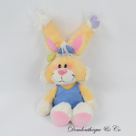Kaninchen Plüsch Mimihopps DIDDL gelb blau Kleid 25 cm Kaninchen Plüsch Mimihopps DIDDL gelb blau Kleid 25 cm