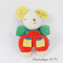 Vintage Teddybär Mehrfarbige Glocke Maus Plüsch 23 cm