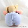 Vintage Elefant Teddybär Orange Blau 27 cm