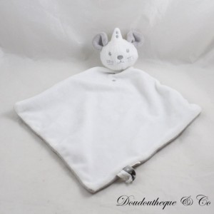 Flache Maus Kuscheltier SERGENT MAJOR weiß