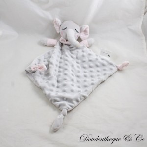 Flaches Elefanten-Kuscheltier INTERBABY grau pink