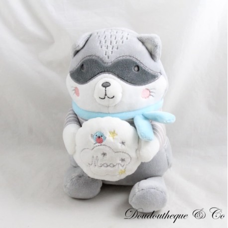 Peluche musicale raton laveur MOTS D'ENFANTS Moon Peluche musicale raton laveur MOTS D'ENFANTS Moon