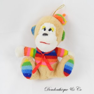 Vintage Multicolor FUN WORLD Affe Plüsch 25 cm