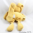 Halbflaches Kaninchen Kuscheltier NATTOU Lapidou ockerbraune Schleifen 35 cm