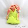 Kaninchen Kuscheltier DOUDOU ET COMPAGNIE Tatoo Schlafsack grün orange 25 cm