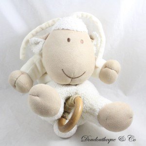 Musikalischer Schafplüsch NATURE ET DEDÉCOUVERTES weiß beige 29 cm