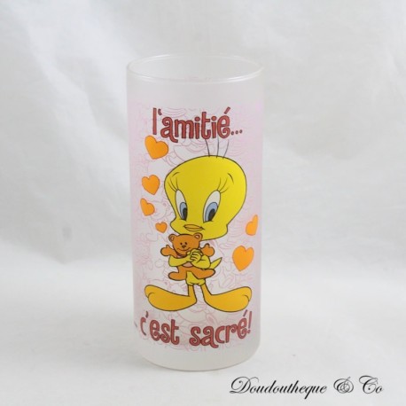 Hoher Vogel aus Glas Tweety WARNER BROS Tweety und Grosminet Freundschaft ist heilig 15 cm Hoher Vogel aus Glas Tweety WARNER BROS Tweety und Grosminet Freundschaft ist heilig 15 cm