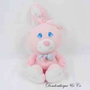 Rabbit Cozies Plüsch FISHER PRICE Rosa Fliege mit Prägeeffekt Vintage 1994 32 cm