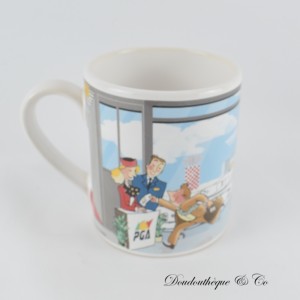 Offizieller Becher Portugalia Airlines (PGA) Souvenir der portugiesischen Fluggesellschaft Luftfahrt Vintage Rare 9 cm