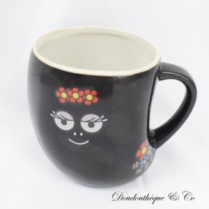 Barbamama AVENUE DES STARS gebogener Becher schwarz Barbapapa Vintage 2012 10 cm