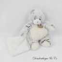 Bär Einstecktuch Kuscheltier BABY NAT' Les Flocons gris BN664 21 cm