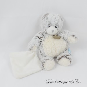 Bär Einstecktuch Kuscheltier BABY NAT' Les Flocons gris BN664 21 cm
