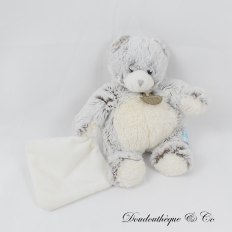 Bär Einstecktuch Kuscheltier BABY NAT' Les Flocons gris BN664 21 cm Bär Einstecktuch Kuscheltier BABY NAT' Les Flocons gris BN664 21 cm