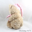 Beige TOYS'R'US Bär Plüschmütze und rosa Schlafdecke 37 cm