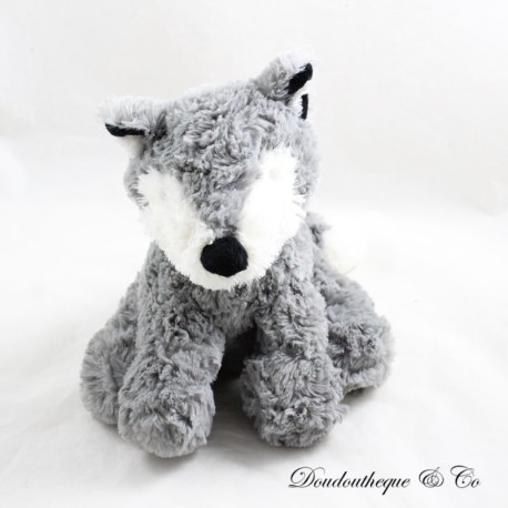 Wolf Plüschtier LOUISE MANSEN grau weiß lange Haare 20 cm Wolf Plüschtier LOUISE MANSEN grau weiß lange Haare 20 cm
