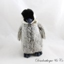Pinguin Plüsch WWF Pinguin Grau Schwarz