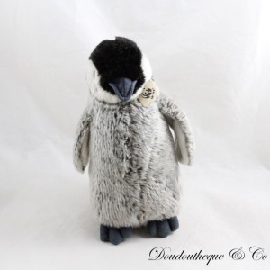 Pinguin Plüsch WWF Pinguin Grau Schwarz
