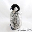 Pinguin Plüsch WWF Pinguin Grau Schwarz