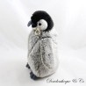 Pinguin Plüsch WWF Pinguin Grau Schwarz