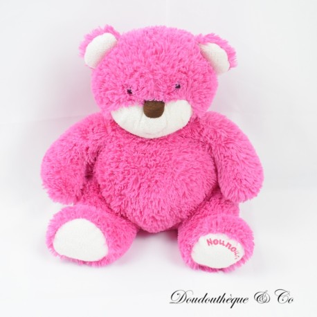 Stoffbär sitzender Teddybär rosa bestickter Teddybär 30 cm Stoffbär sitzender Teddybär rosa bestickter Teddybär 30 cm