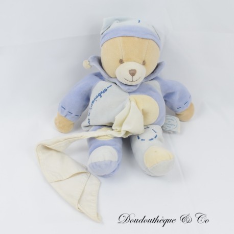 Teddybär Einstecktuch DOUDOU ET COMPAGNIE blau und lila 30 cm Teddybär Einstecktuch DOUDOU ET COMPAGNIE blau und lila 30 cm