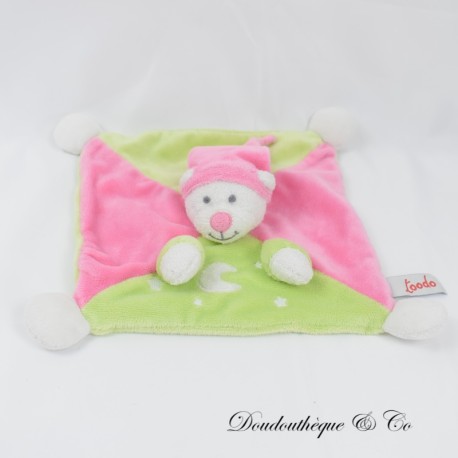 Flache Decke TOODO leuchtender Bär grün rosa Muster Mond und Sterne 26 cm Flache Decke TOODO leuchtender Bär grün rosa Muster Mond und Sterne 26 cm