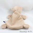 Flaches Bär Kuscheltier MAÏLOU Dorlotin beige made in France 24 cm