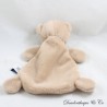 Flaches Bär Kuscheltier MAÏLOU Dorlotin beige made in France 24 cm
