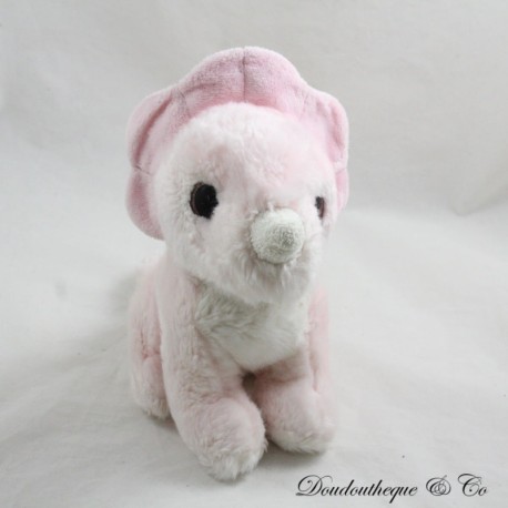 Triceratops Dinosaurier Plüschtier PETJES WORLD rosa große glänzende Augen 20 cm Triceratops Dinosaurier Plüschtier PETJES WORLD rosa große glänzende Augen 20 cm